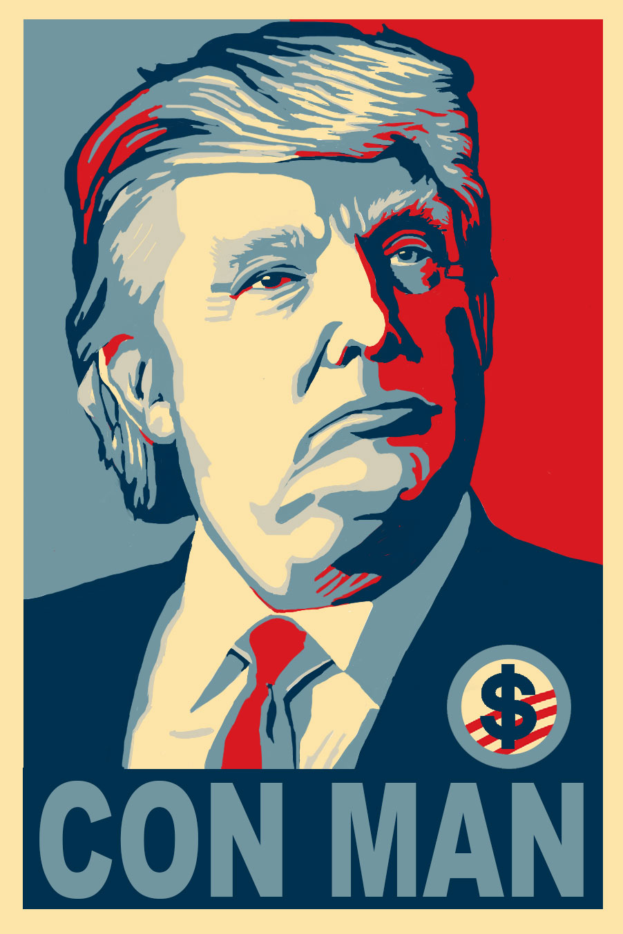 Trump Con Man Poster
